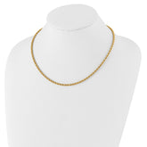 Kelly Waters Gold-plated 3mm Diamond Cut French Rope 20 inch Chain